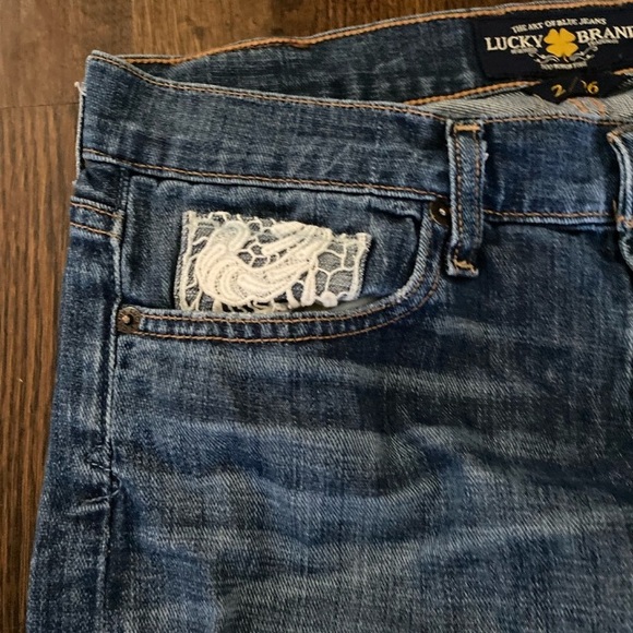 Lucky Brand Sienna Tomboy Crop Lace Cuff Jeans - Picture 6 of 8